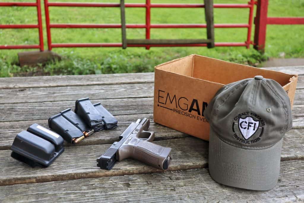 cobalt firearm instruction hat and gear