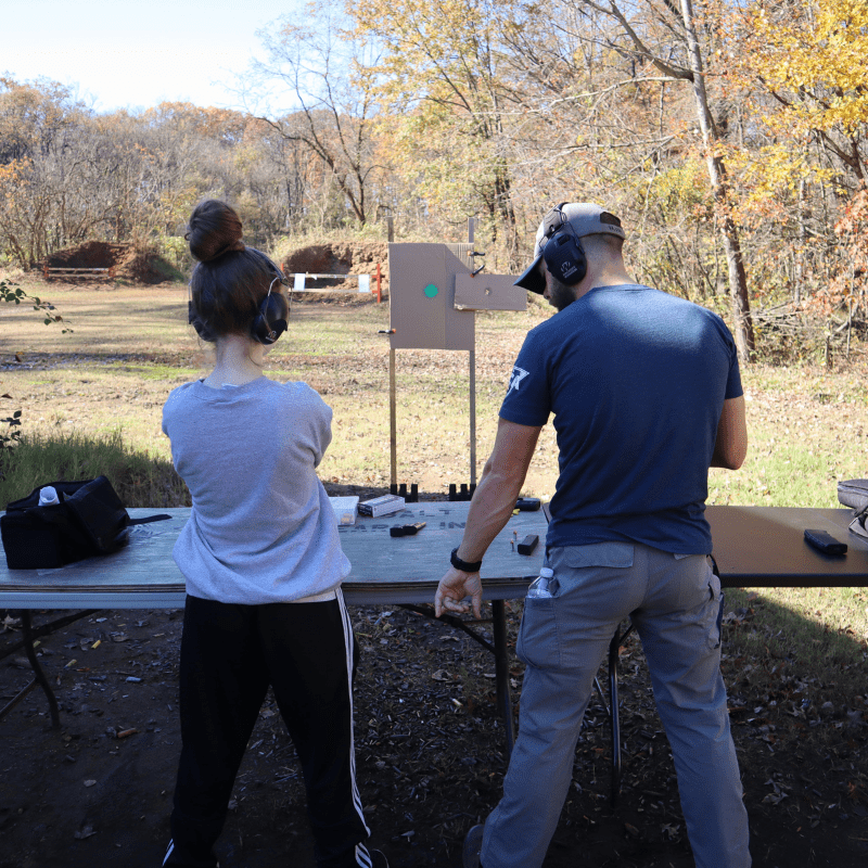 individual private handgun shooting lessons