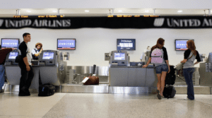 airport baggage check counter