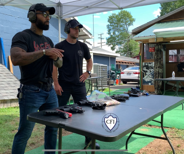 concealed carry student basic pistol on the training carpet